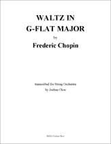 Waltz in G-Flat Major, Op. 70, No. 1 Orchestra sheet music cover